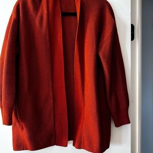 Lululemon Athletica Red Cardigan Sweater